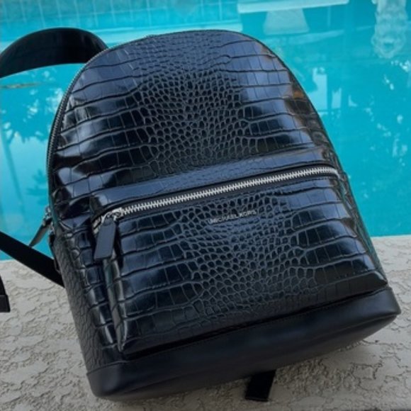 Michael Kors Cooper Men`s Backpack Black - Picture 4 of 15